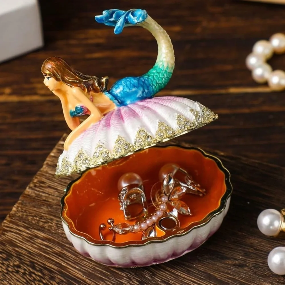 Mermaid Trinket Box Tchotchke NIB